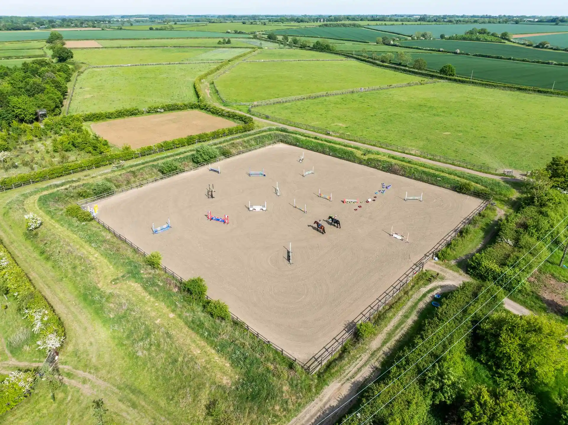 Manege for Horses at Freedom Farm in Suffolk equestrian