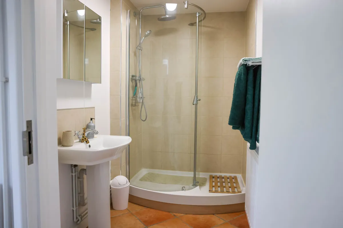 Freedom Farm Entire Home accommodation Shower Room with Basin