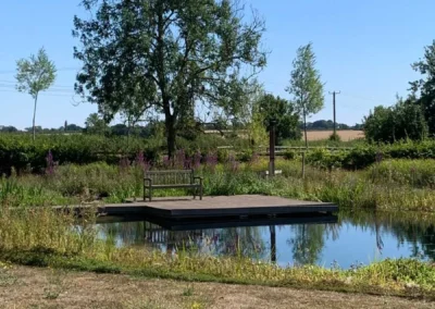 Natural swimming area at Freedom Farm